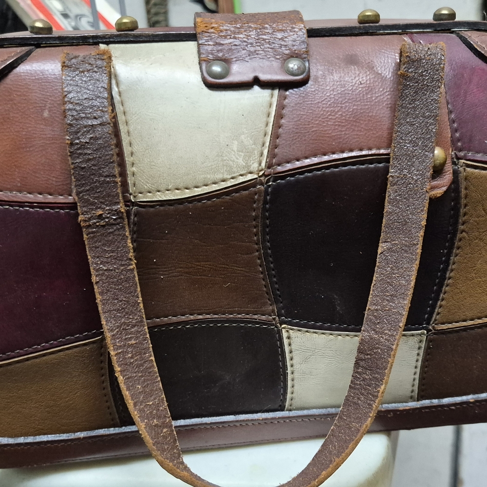 Patchwork Leather Handbag - image 2